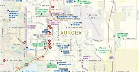 map aurora co|city of aurora maps.